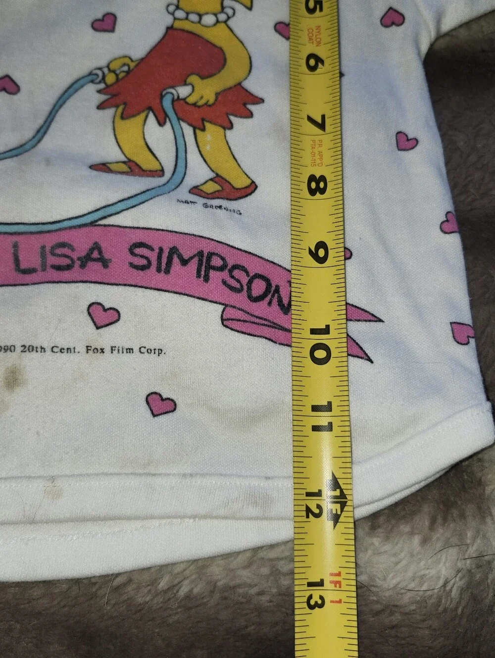 Vintage Kids Simpson Shirt- Stained
